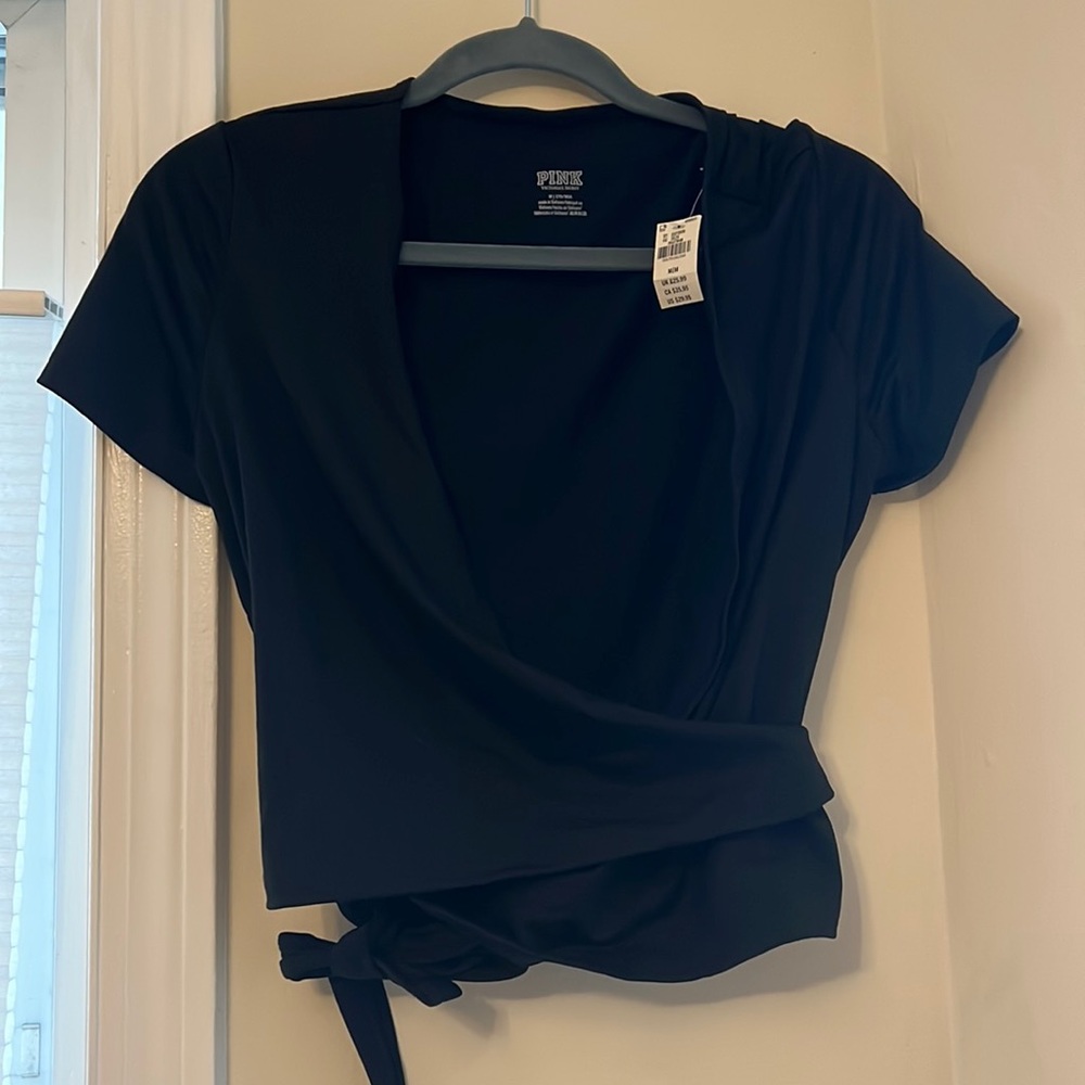 NWT PINK Black Top